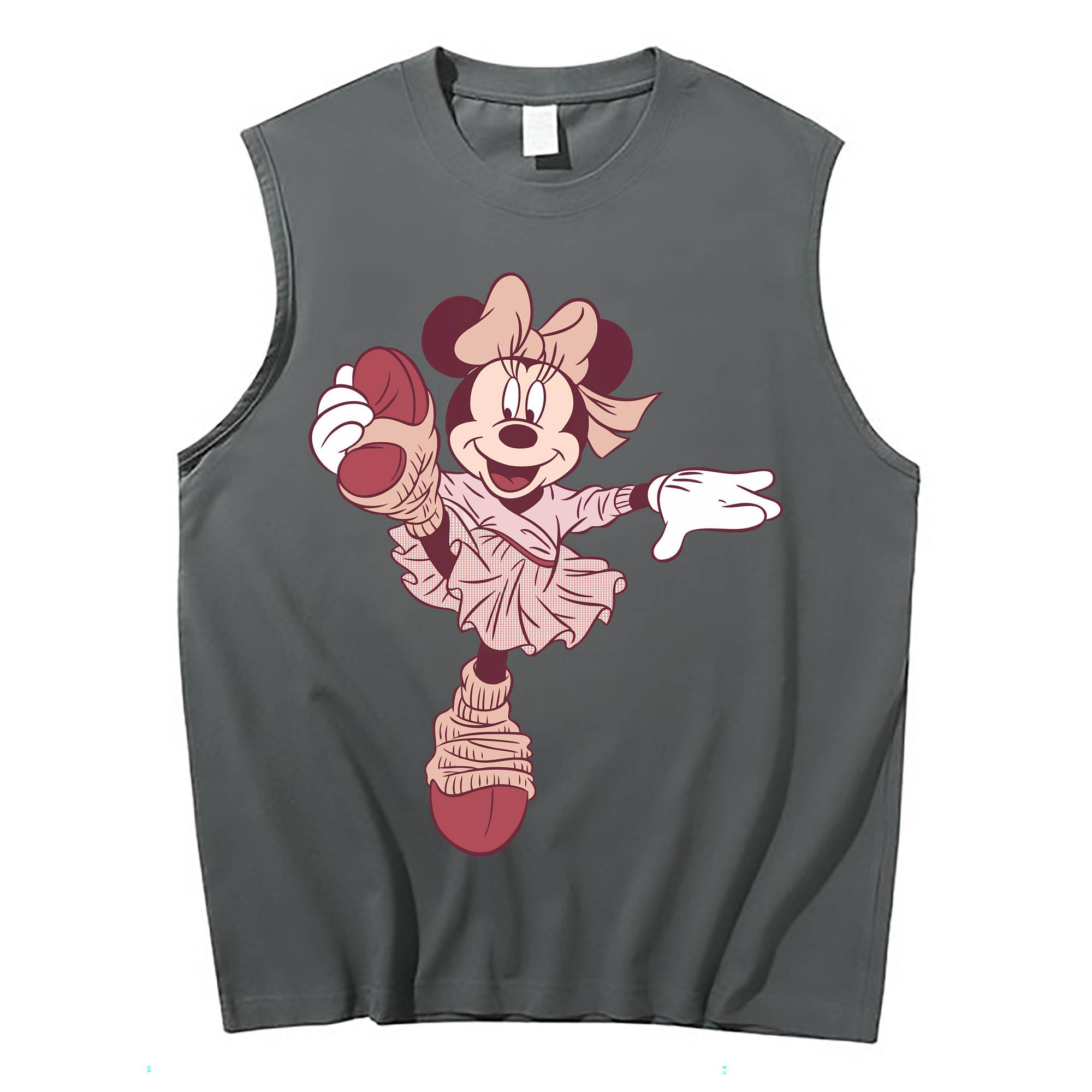 （画像用） ミッキーマウス Mickey Mouse コットン100％タンクトップ（フロントプリント）